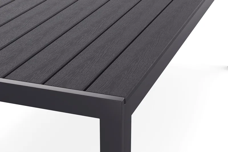 Siri Ruokapöytä 90x205 cm - Musta - Puutarhakalusteet - Terassipöydät - Ruokapöytä terassille