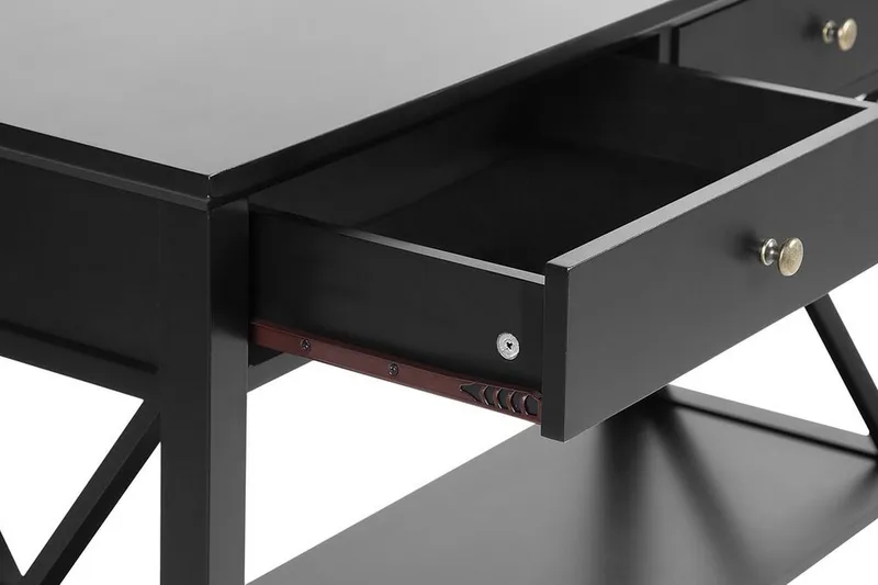 Apupöytä Faraco - Musta - Puutarhakalusteet - Terassipöydät - Sivupöydät ulos