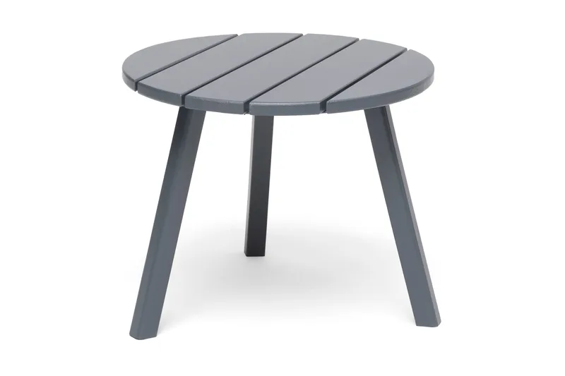Hillerstorp Tennessee pyöreä sivupöytä ja kukkapöytä ulkokäyttöön 50 cm puu, Harmaa