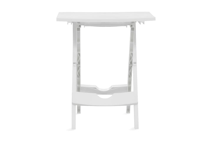 Kokoontaittuva puutarhapöytä 45,5x38,5x50 cm valkoinen - Valkoinen - Sivupöydät ulos