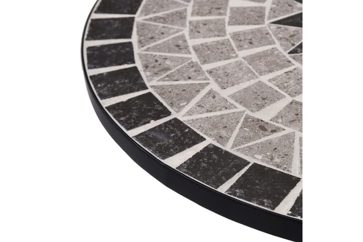 Mosaiikkibistropöytä harmaa 61 cm keramiikka - Harmaa - Sivupöydät ulos