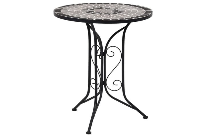 Mosaiikkibistropöytä harmaa 61 cm keramiikka - Harmaa - Sivupöydät ulos
