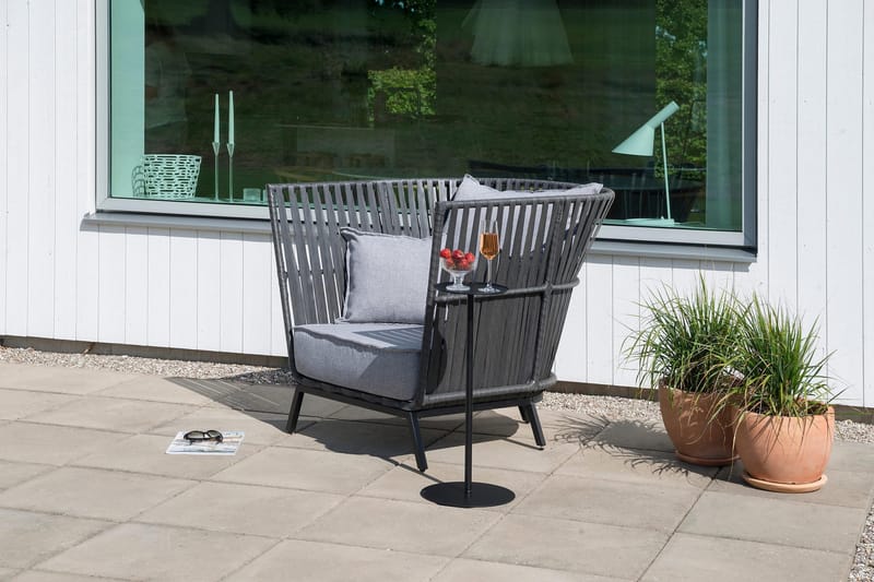 Pilaripöytä Jet Set Musta - Puutarhakalusteet - Terassipöydät - Sivupöydät ulos