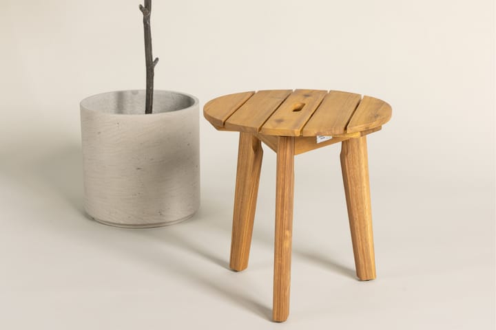 Sivupöytä Chania Pyöreä 40 cm Ruskea - Venture Home - Sivupöydät ulos
