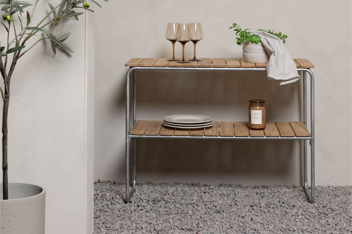 Sivupöytä Holmsund 40 cm Ruskea - Venture Home - Sivupöydät ulos
