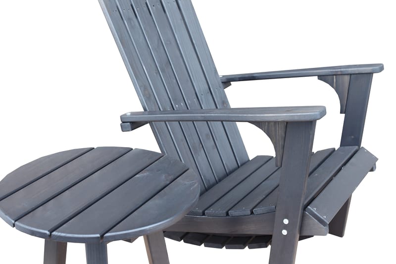 Sivupöytä Rolston - Kahvimusta - Puutarhakalusteet - Terassipöydät - Sivupöydät ulos