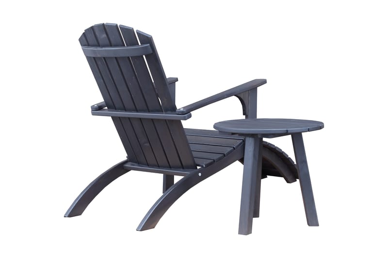 Sivupöytä Rolston - Kahvimusta - Puutarhakalusteet - Terassipöydät - Sivupöydät ulos