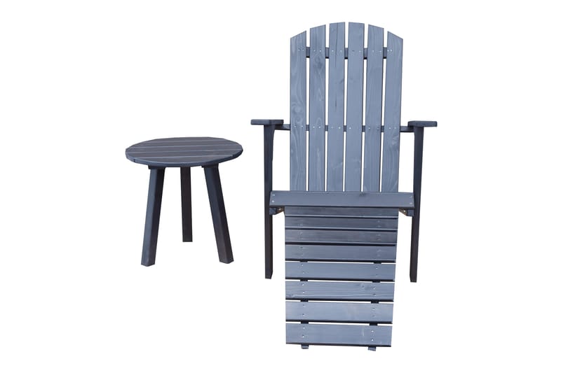 Sivupöytä Rolston - Kahvimusta - Puutarhakalusteet - Terassipöydät - Sivupöydät ulos