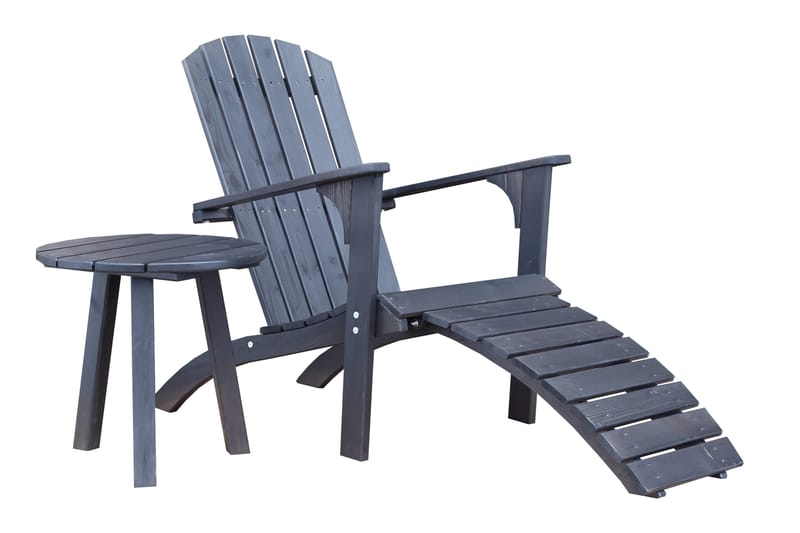 Sivupöytä Rolston - Kahvimusta - Puutarhakalusteet - Terassipöydät - Sivupöydät ulos