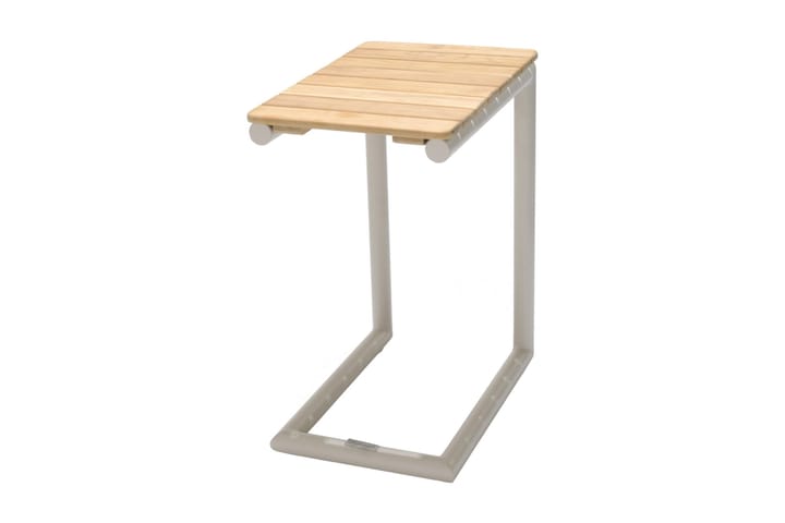 Sivupöytä Portals 47 cm - Valkoinen/Puu - Sivupöydät ulos