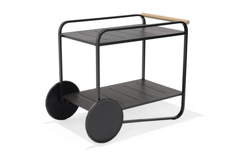 Tarjoilupöytä Portals 92 cm, Musta/Puu