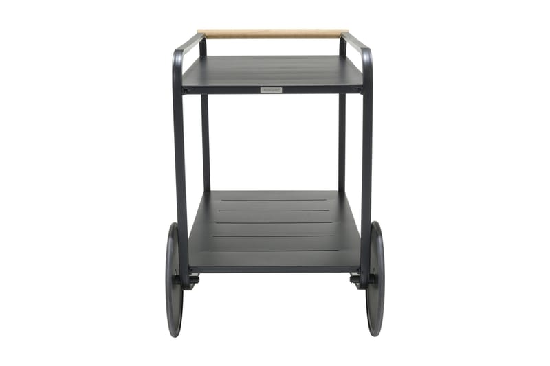 Tarjoilupöytä Portals 92 cm - Musta/Puu - Puutarhakalusteet - Terassipöydät - Sivupöydät ulos