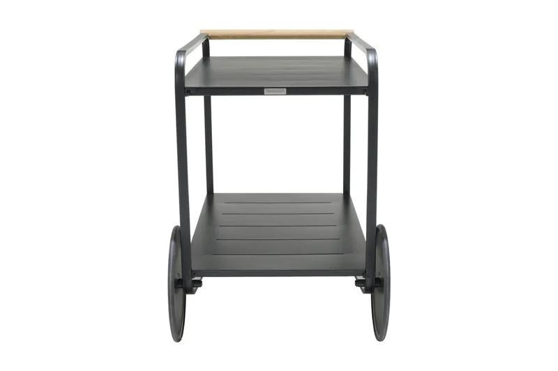 Tarjoilupöytä Portals 92 cm - Musta/Puu - Puutarhakalusteet - Terassipöydät - Sivupöydät ulos