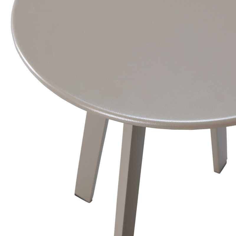 Sivupöytä Fer 49 cm pyöreä ulkokäyttöön - Hiekka - Puutarhakalusteet - Terassipöydät - Sivupöydät ulos