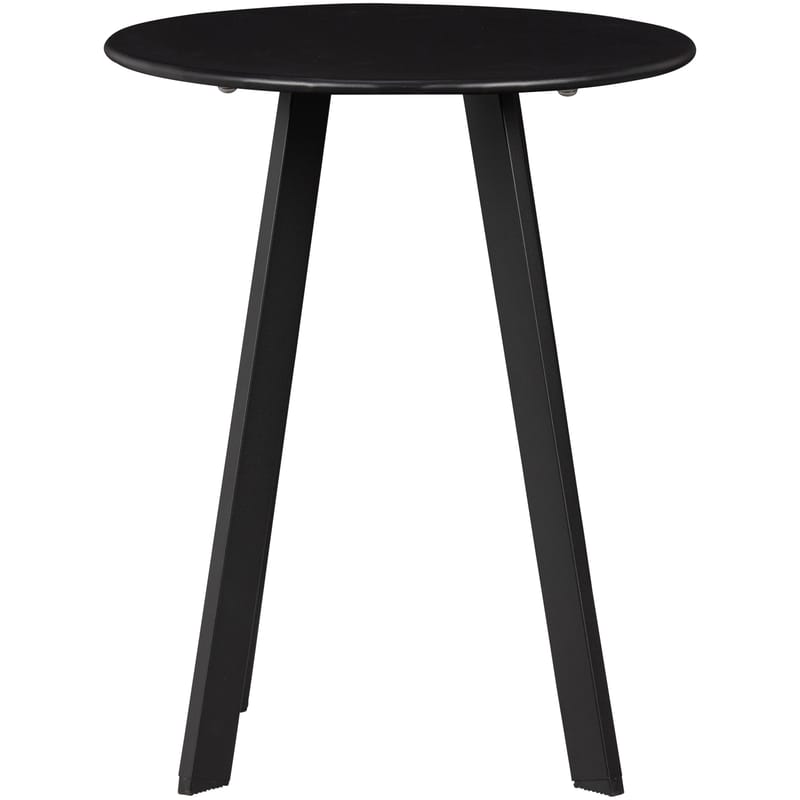 Sivupöytä Fer 49 cm pyöreä ulkokäyttöön - Musta - Puutarhakalusteet - Terassipöydät - Sivupöydät ulos