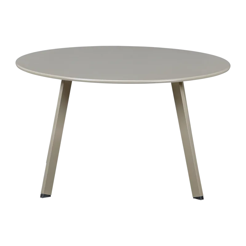 Sivupöytä Fer 70 cm pyöreä ulkokäyttöön - Hiekka - Puutarhakalusteet - Terassipöydät - Sivupöydät ulos