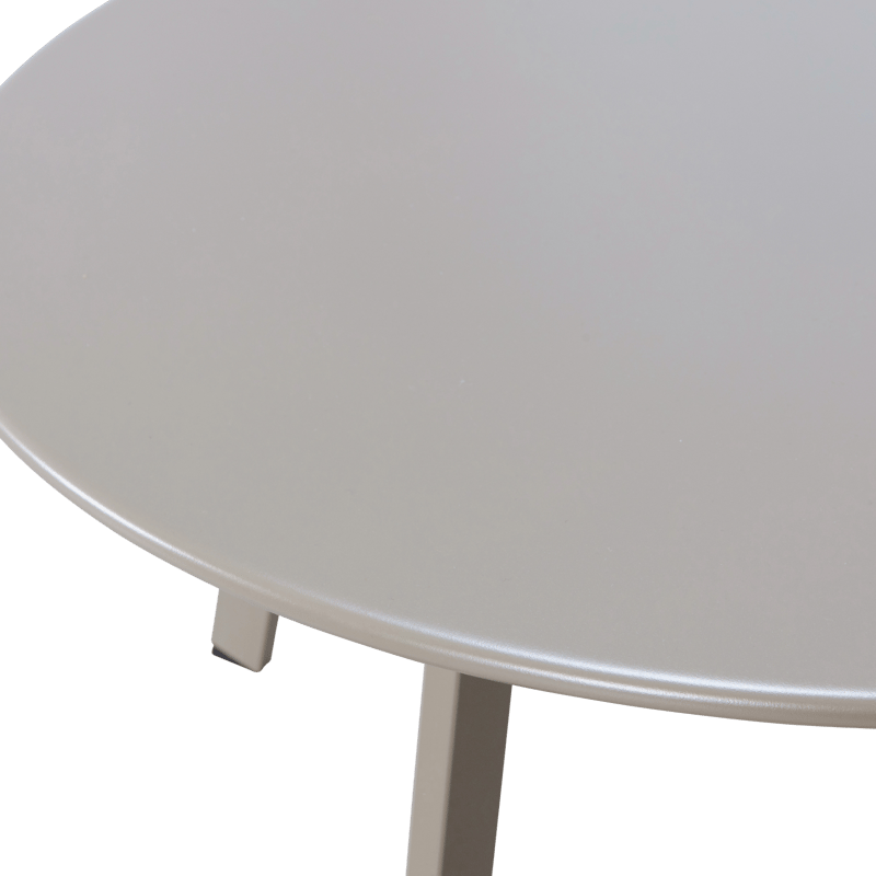 Sivupöytä Fer 70 cm pyöreä ulkokäyttöön - Hiekka - Puutarhakalusteet - Terassipöydät - Sivupöydät ulos