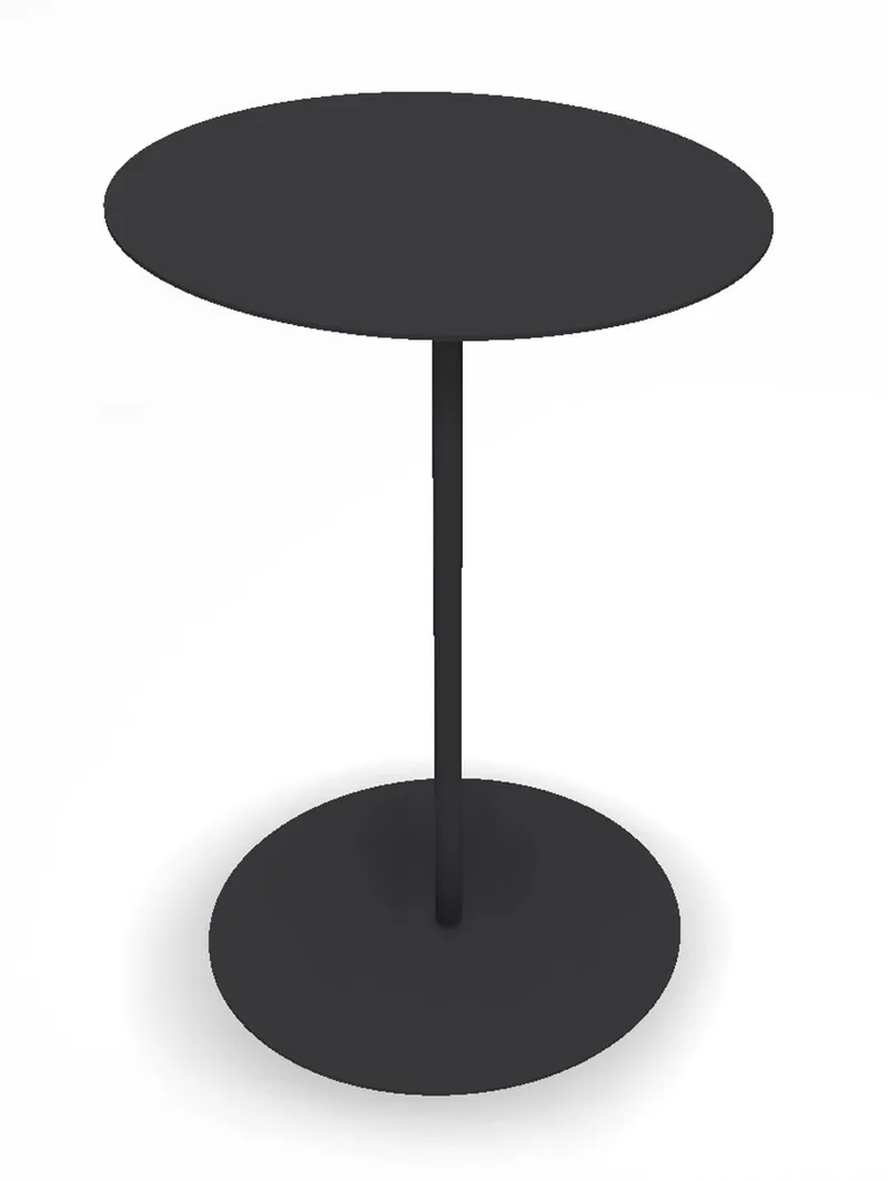 Sivupöytä Hillerstorp Jet set Ø45x67 cm, Musta