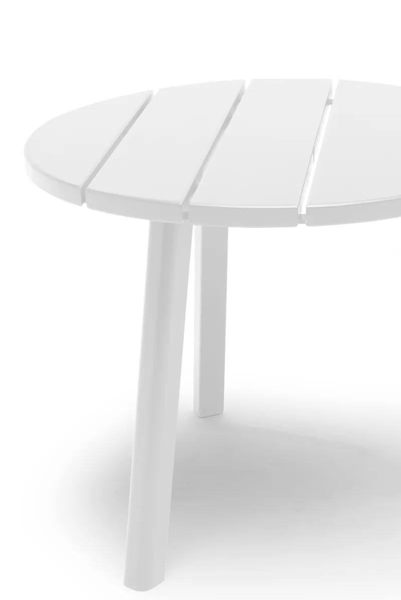 Sivupöytä Hillerstorp Tennessee Ø50 cm - Valkoinen - Puutarhakalusteet - Terassipöydät - Sivupöydät ulos