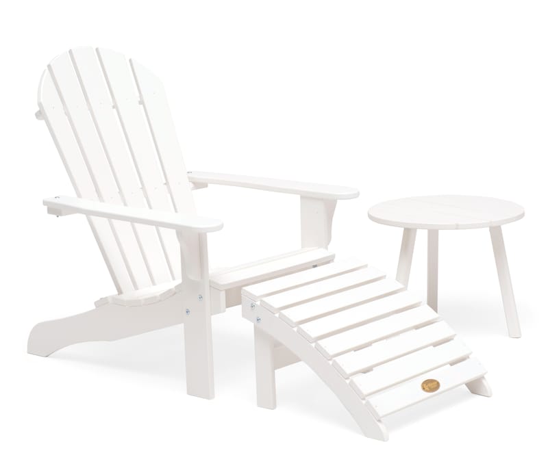 Sivupöytä Hillerstorp Tennessee Ø50 cm - Valkoinen - Puutarhakalusteet - Terassipöydät - Sivupöydät ulos