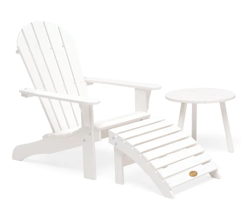 Sivupöytä Hillerstorp Tennessee Ø50 cm - Valkoinen - Puutarhakalusteet - Terassipöydät - Sivupöydät ulos