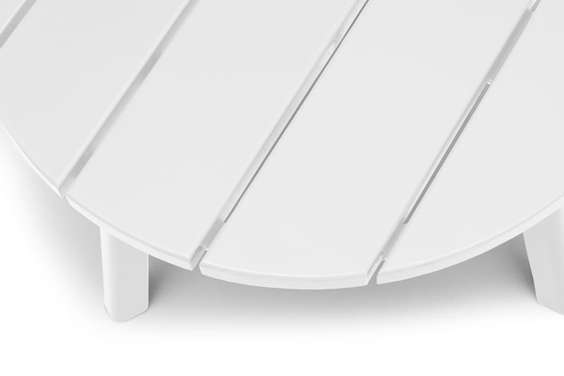 Sivupöytä Hillerstorp Tennessee Ø50 cm - Valkoinen - Puutarhakalusteet - Terassipöydät - Sivupöydät ulos