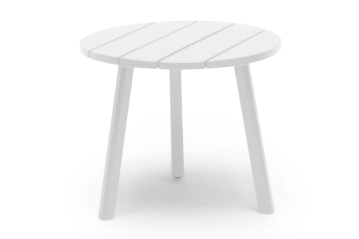 Sivupöytä Tennessee 50 cm Pyöreä Valkoinen - Hillerstorp - Sohvapöytä ulos & loungepöytä