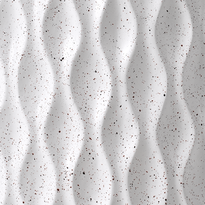 Sivupöytä ulos Antelao 37 cm terrazzoefekti - Valkoinen - Puutarhakalusteet - Terassipöydät - Sivupöydät ulos