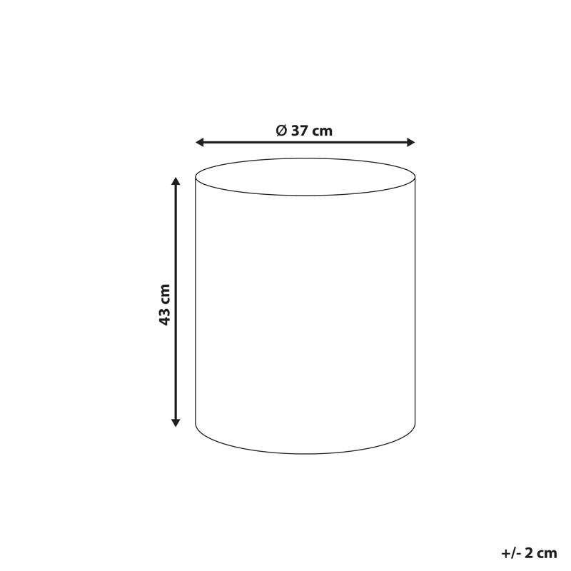 Sivupöytä ulos Antelao 37 cm terrazzoefekti - Valkoinen - Puutarhakalusteet - Terassipöydät - Sivupöydät ulos