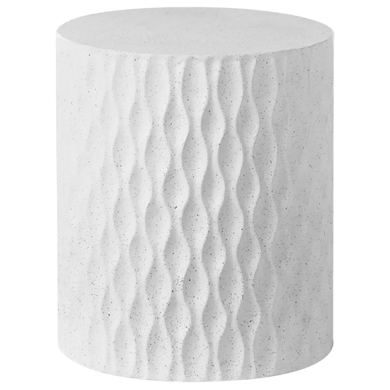 Sivupöytä ulos Antelao 37 cm terrazzoefekti, Valkoinen