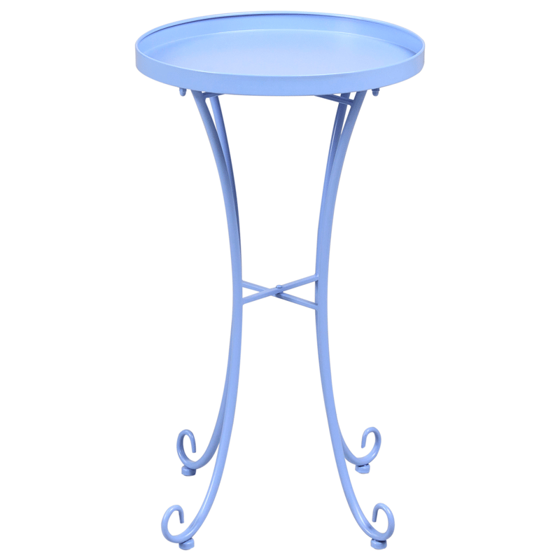 Sivupöytä ulos Cavinia 40 cm Rauta - Vaaleansininen - Puutarhakalusteet - Terassipöydät - Sivupöydät ulos