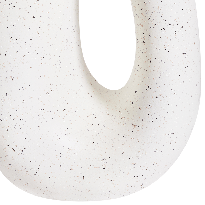 Sivupöytä ulos Idro 42 cm terrazzoefekti - Valkoinen - Puutarhakalusteet - Terassipöydät - Sivupöydät ulos