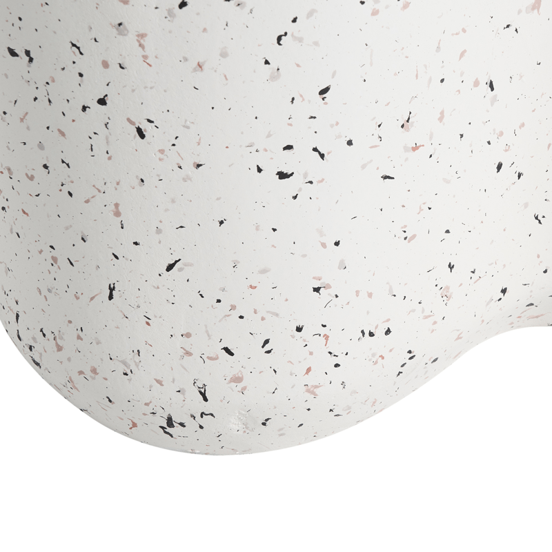 Sivupöytä ulos Tellaro 32x37 cm terrazzoefekti - Valkoinen - Puutarhakalusteet - Terassipöydät - Sivupöydät ulos