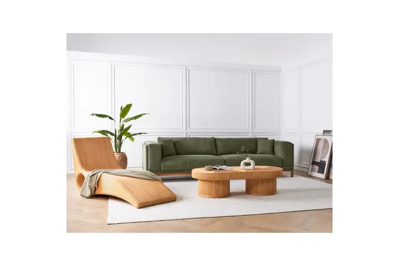 Soffbord Beliani Airole Light wood - Puutarhakalusteet - Terassipöydät - Sohvapöytä ulos & loungepöytä