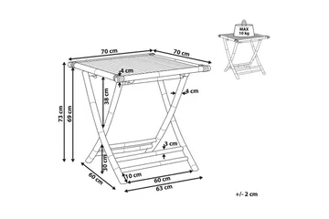 Soffbord Beliani Molise Light wood - Puutarhakalusteet - Terassipöydät - Sohvapöytä ulos & loungepöytä