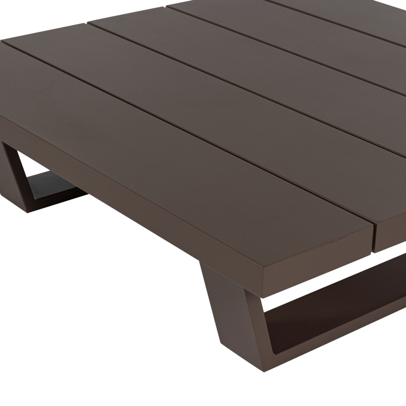 Sohvapöytä Bear 87 cm ulkokäyttöön - Ruskea - Puutarhakalusteet - Terassipöydät - Sohvapöytä ulos & loungepöytä