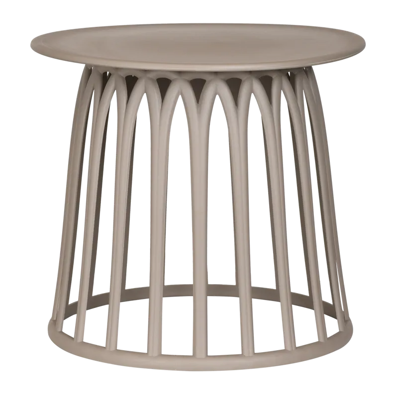 Sohvapöytä Boy 50 cm pyöreä ulkokäyttöön, Taupe