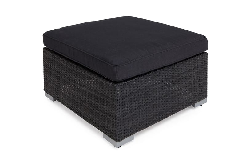 Divaani/Pöytä Wisconsin Polyrottinki/Musta - Hillerstorp - Puutarhakalusteet - Terassipöydät - Sohvapöytä ulos & loungepöytä