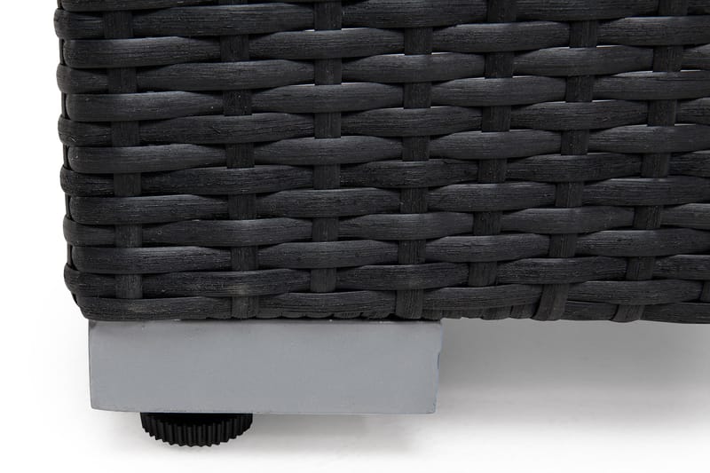 Divaani/Pöytä Wisconsin Polyrottinki/Musta - Hillerstorp - Puutarhakalusteet - Terassipöydät - Sohvapöytä ulos & loungepöytä