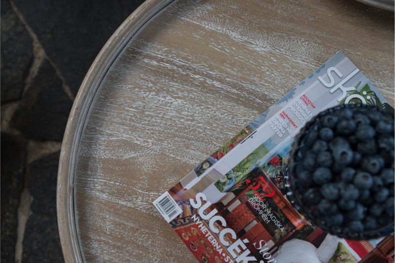 Hillerstorp Leicester Pöytä Ø50 cm - Puutarhakalusteet - Terassipöydät - Sohvapöytä ulos & loungepöytä