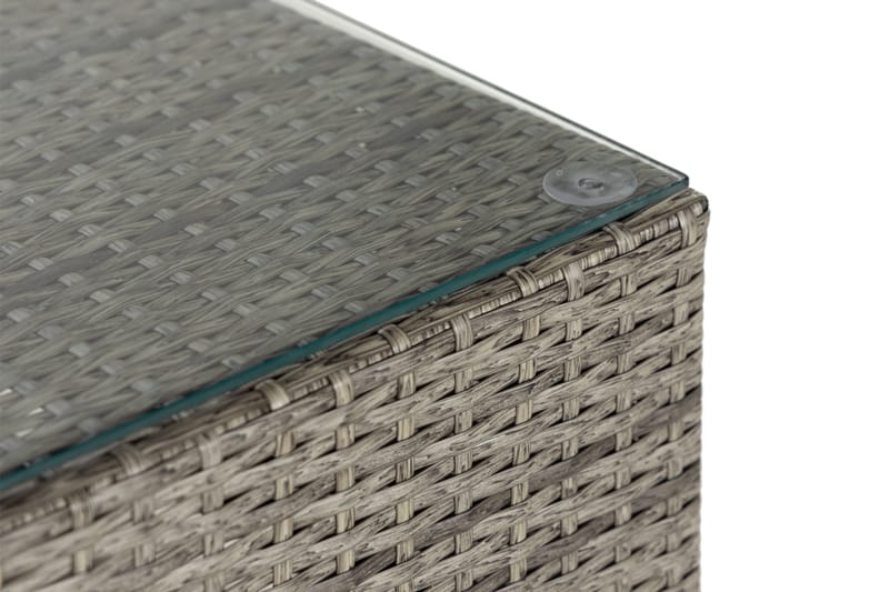 Pöytä Bahamas 113 cm - Harmaa - Puutarhakalusteet - Terassipöydät - Sohvapöytä ulos & loungepöytä