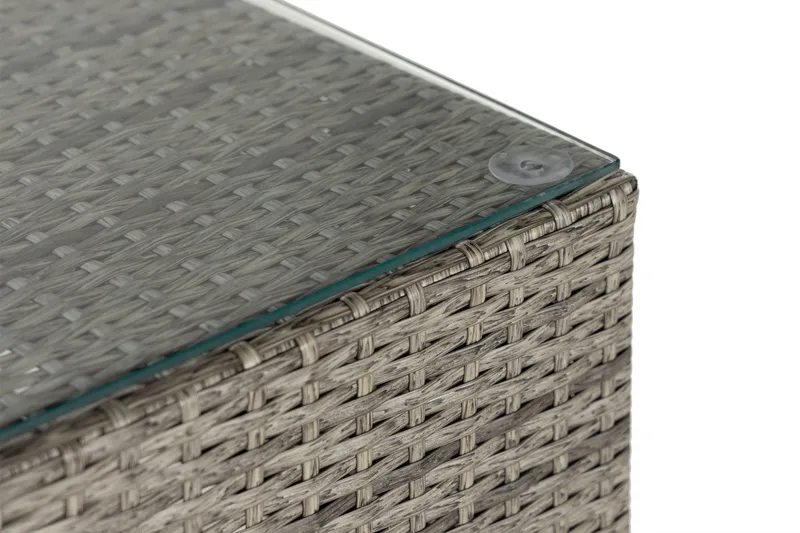 Pöytä Bahamas 113 cm - Harmaa - Puutarhakalusteet - Terassipöydät - Sohvapöytä ulos & loungepöytä