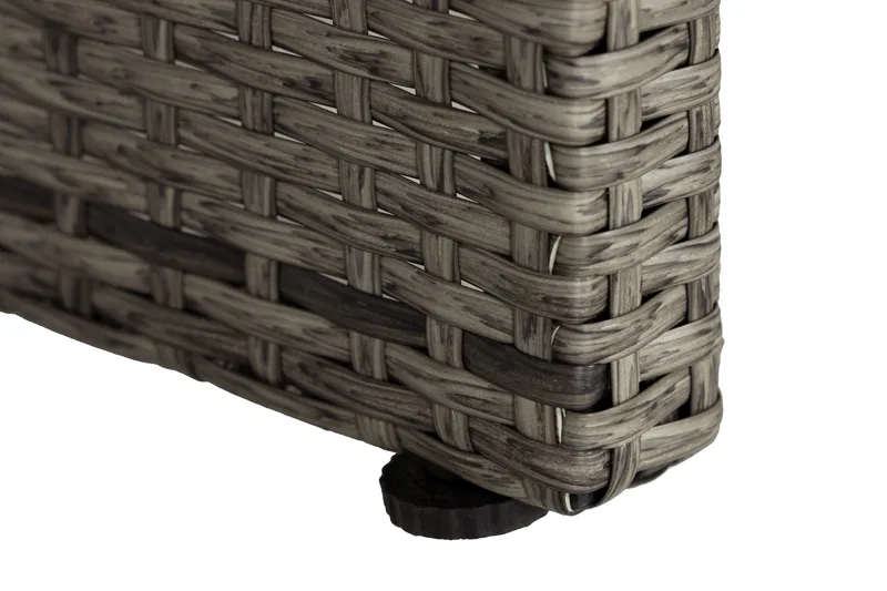 Pöytä Bahamas hyllyllä 113 cm - Harmaa - Puutarhakalusteet - Terassipöydät - Sohvapöytä ulos & loungepöytä