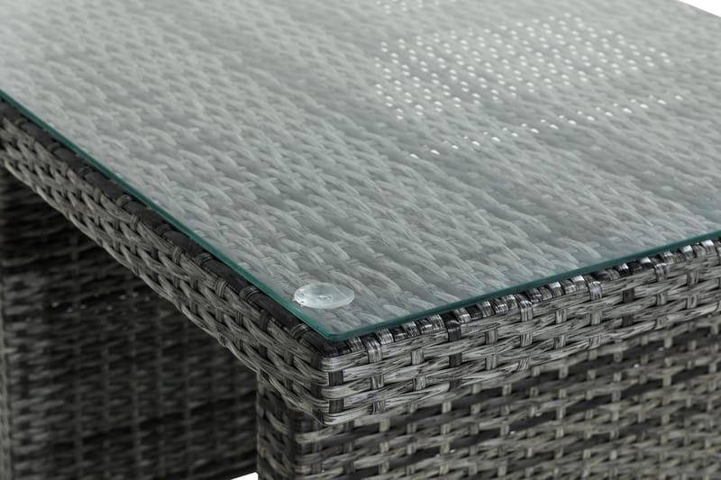 Sohvapöytä Bahamas 100 cm Korkea - Harmaa - Puutarhakalusteet - Terassipöydät - Sohvapöytä ulos & loungepöytä