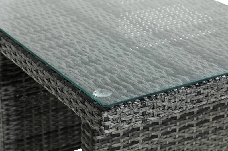 Sohvapöytä Bahamas 100 cm Korkea - Harmaa - Puutarhakalusteet - Terassipöydät - Sohvapöytä ulos & loungepöytä