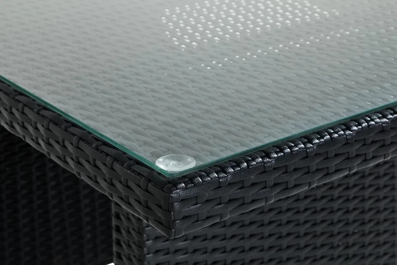 Sohvapöytä Bahamas 100 cm Korkea - Musta - Puutarhakalusteet - Terassipöydät - Sohvapöytä ulos & loungepöytä