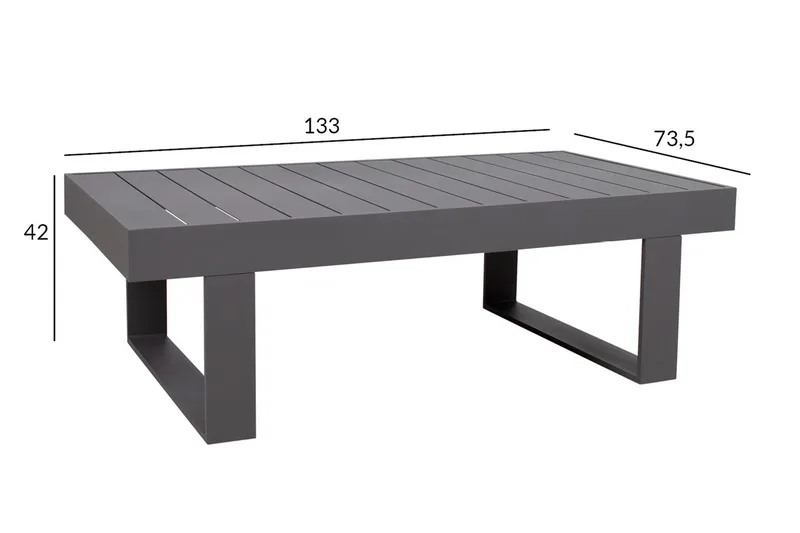 Sohvapöytä Fluffy - Puutarhakalusteet - Terassipöydät - Sohvapöytä ulos & loungepöytä