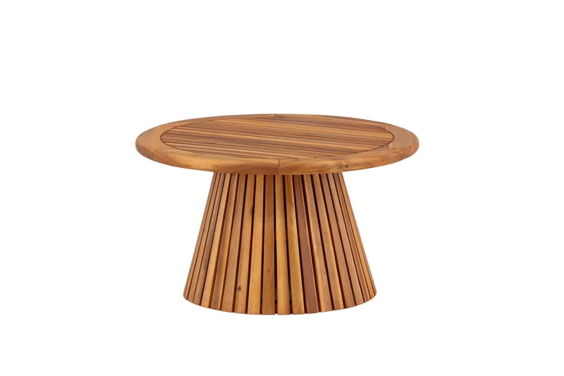 Sohvapöytä Lumpur 70 cm Pyöreä - Ruskea - Puutarhakalusteet - Terassipöydät - Sohvapöytä ulos & loungepöytä