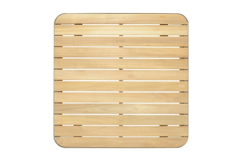 Sohvapöytä Portals 72 cm - Valkoinen/Puu - Puutarhakalusteet - Terassipöydät - Sohvapöytä ulos & loungepöytä