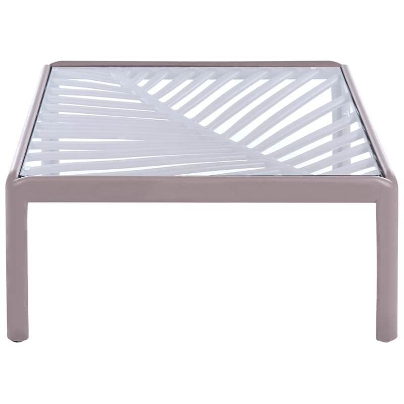 Sohvapöytä ulos Ferretti 69 cm - Harmaa/Beige - Puutarhakalusteet - Terassipöydät - Sohvapöytä ulos & loungepöytä